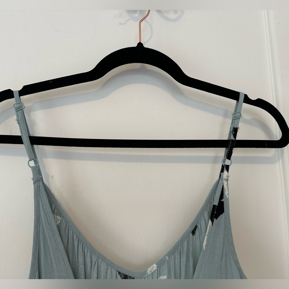 Wildfox light blue loose fit arrow print low back wide-leg jumpsuit - size S - Picture 10 of 12